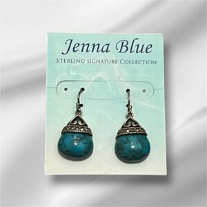 Jenna Blue Sterling Silver and Turquoise Earrings